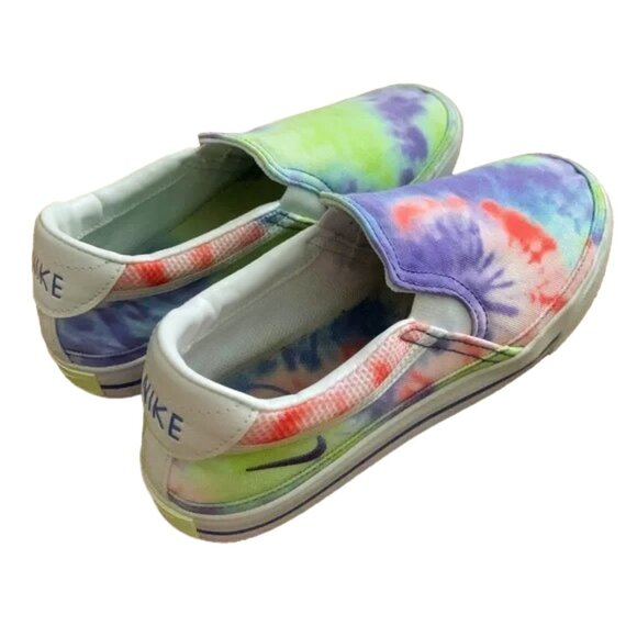 Nike Women’s Court Legacy Tie Dye Multi-Color Slip-On Sneaker, Sz 7/5, EUC - Picture 3 of 8